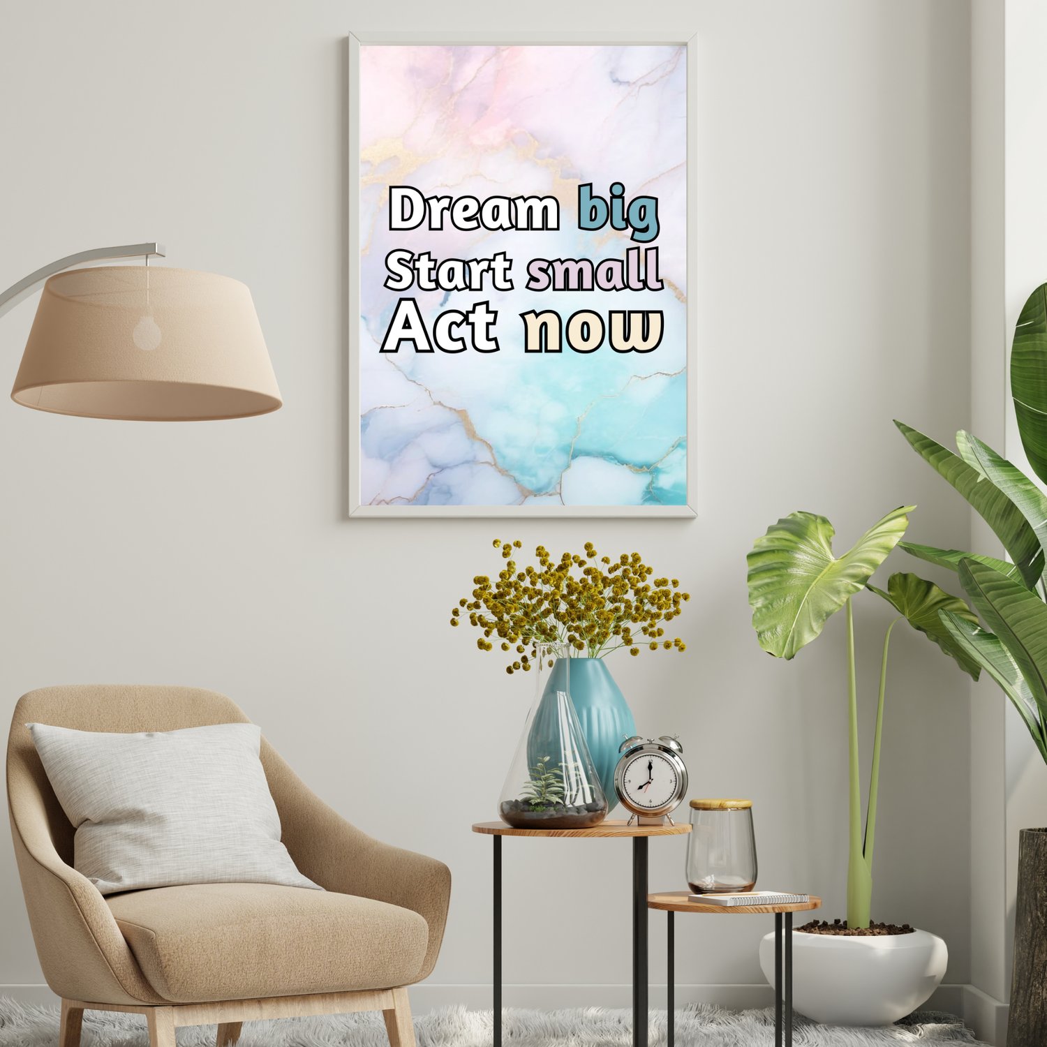 motivational quote wall art