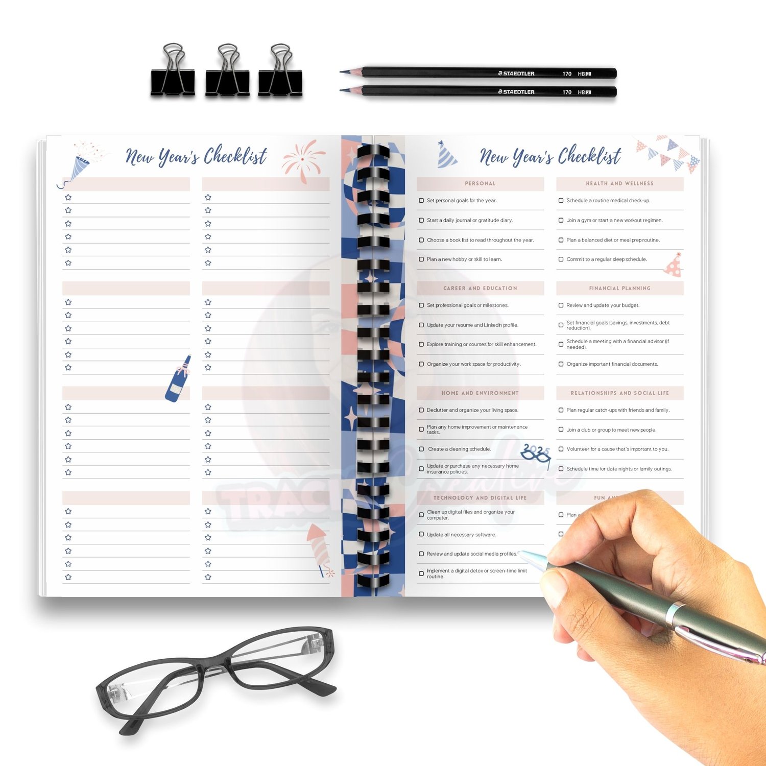 Printable New Year's Checklist – Organize Your Year