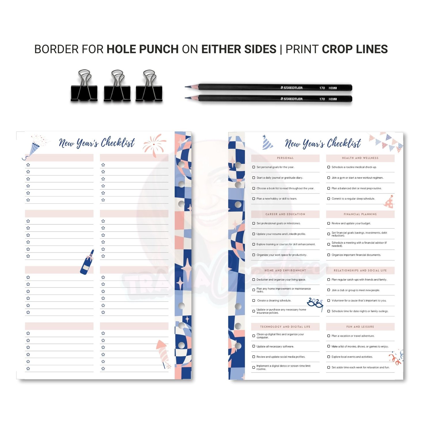 Printable New Year's Checklist – Organize Your Year