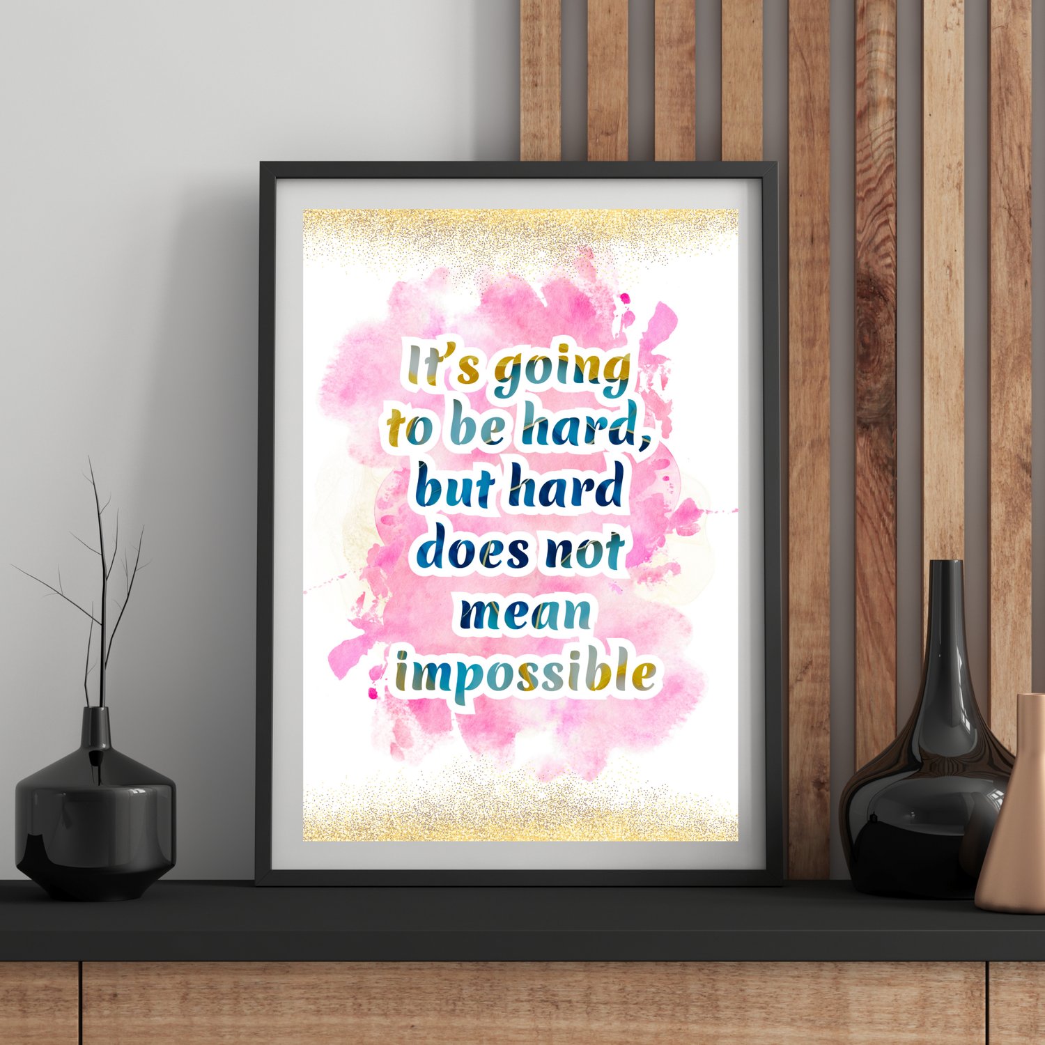 wall art with motivational quotes