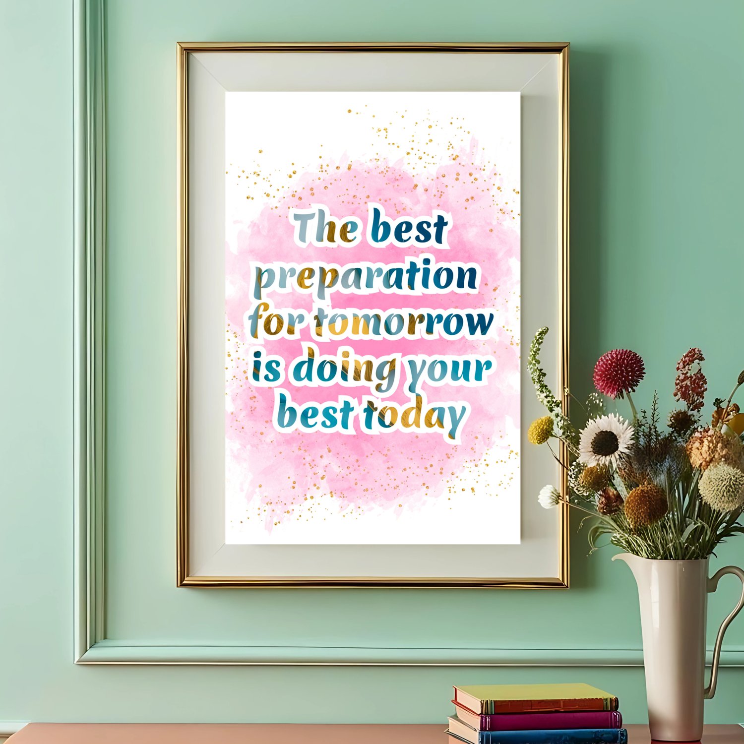 motivational quote wall art
