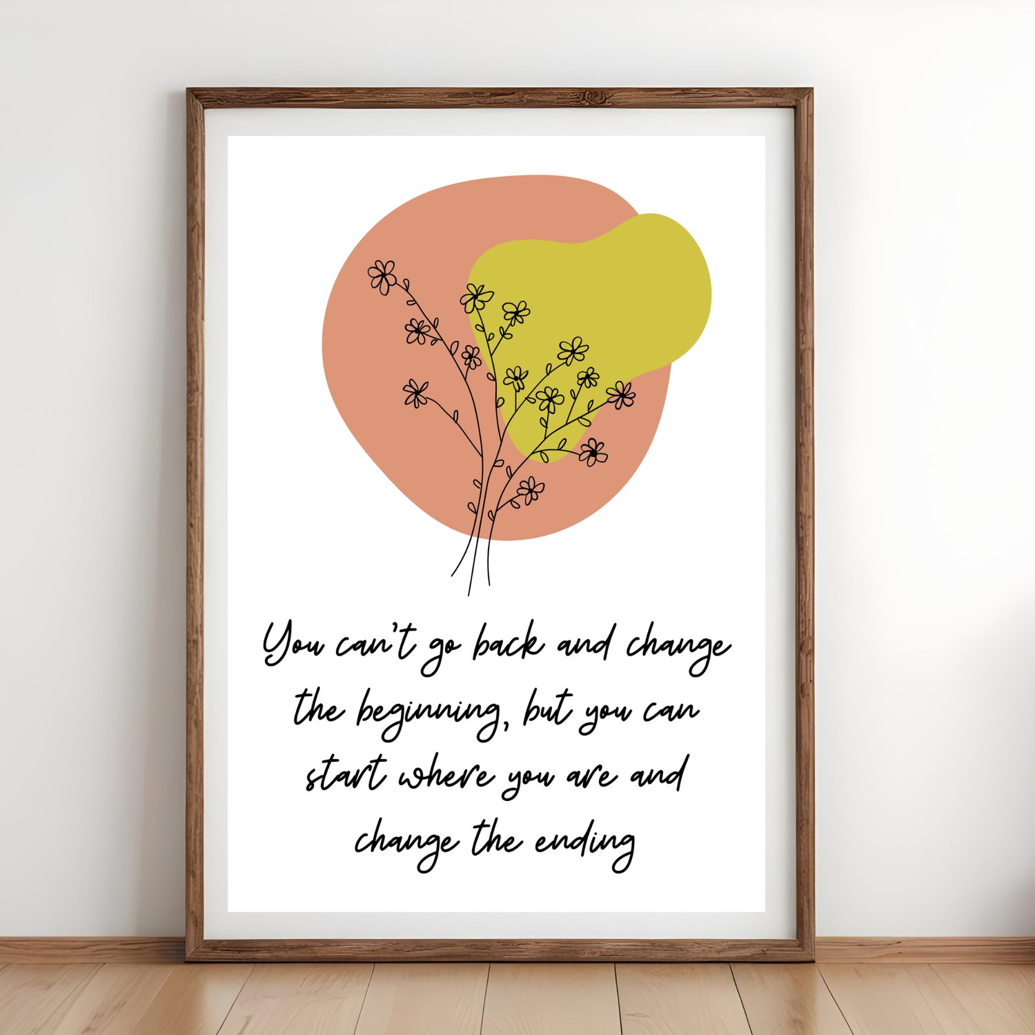 boho minimal motivational wall art