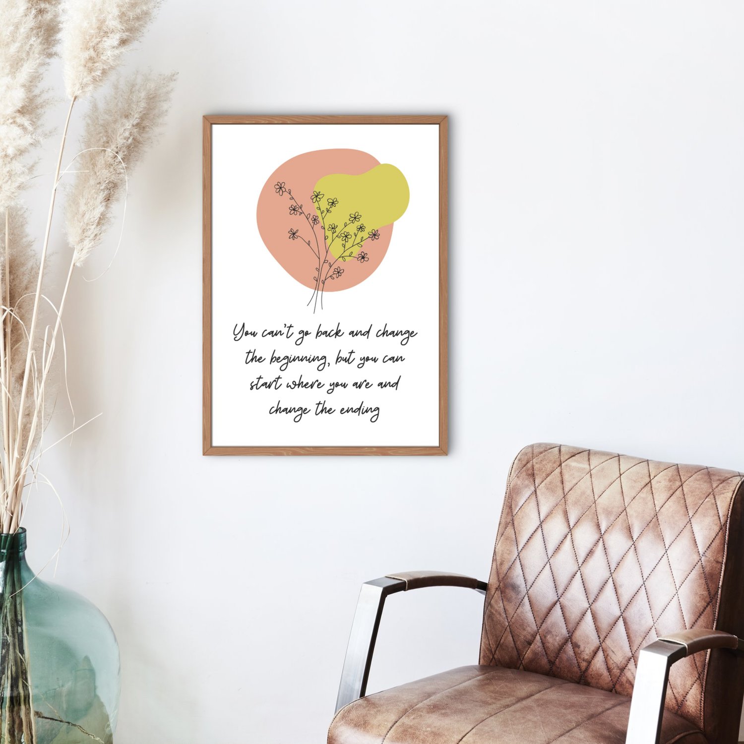 boho minimal motivational wall art