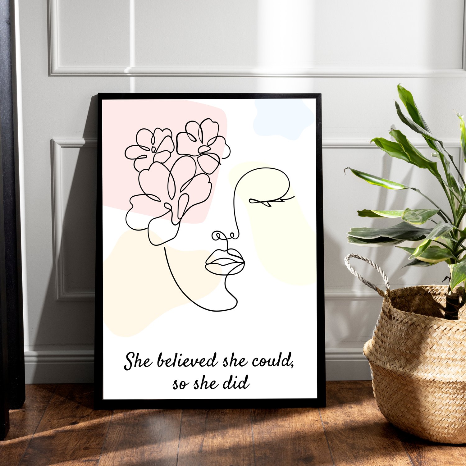 boho minimal motivational wall art