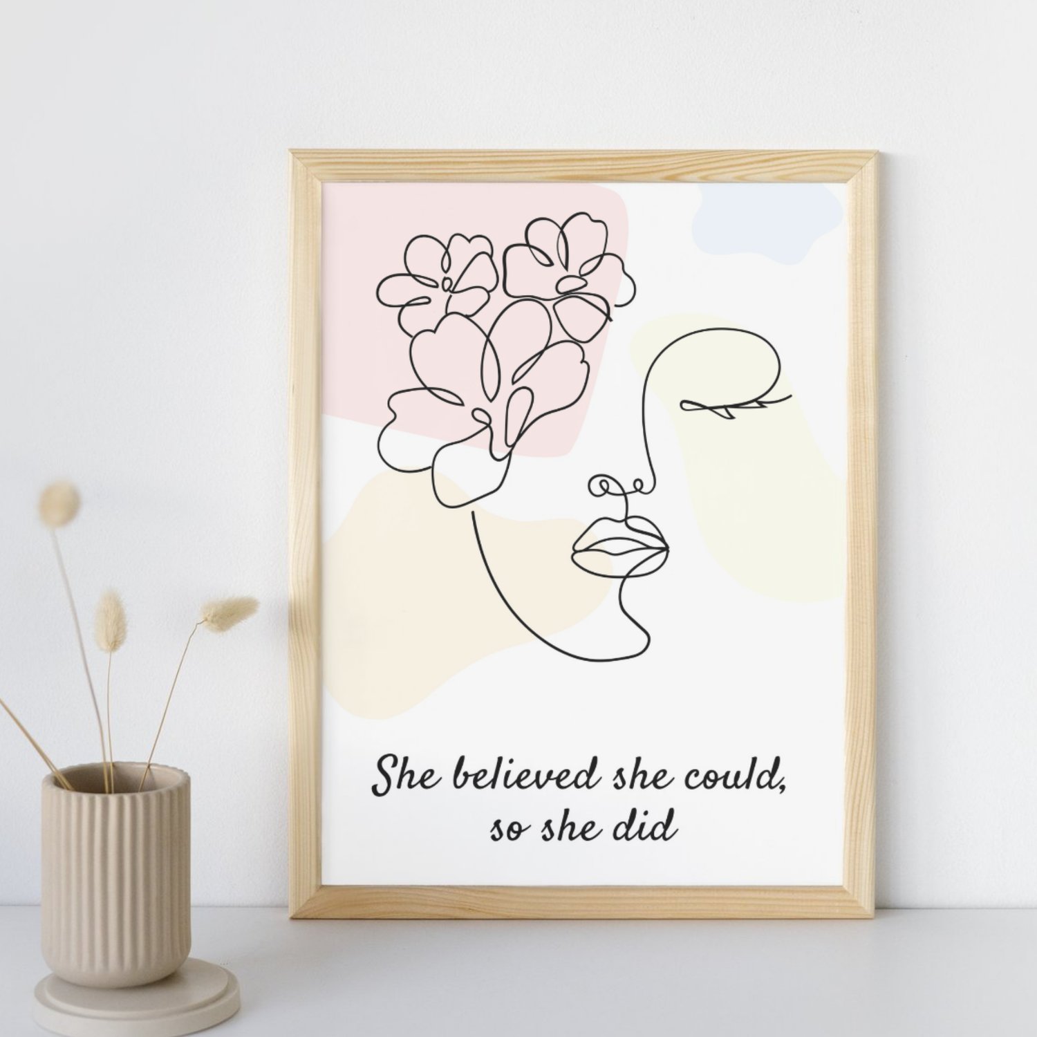 boho minimal motivational wall art