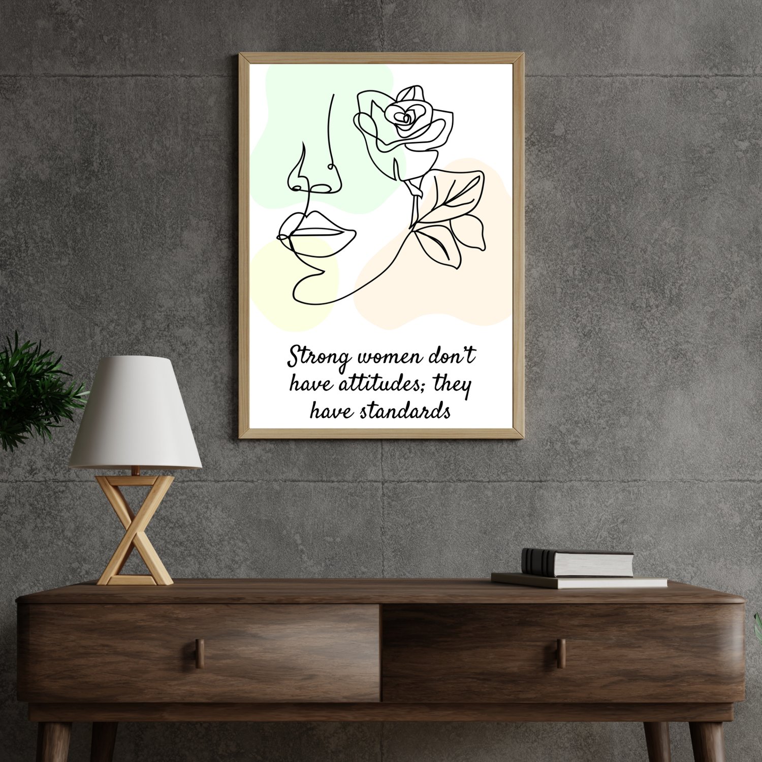 boho monimal motivational wall art