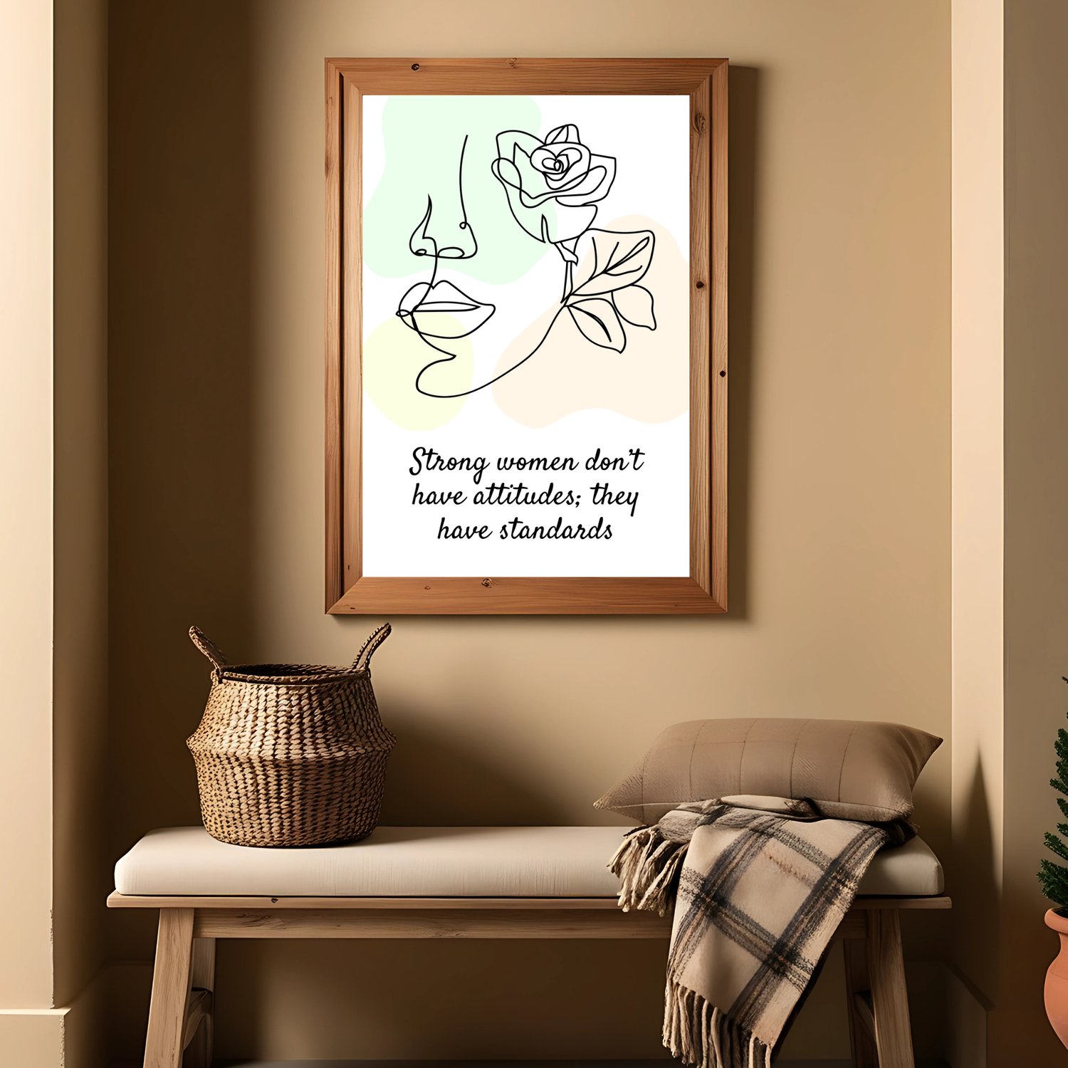 boho minimal inspirational wall art