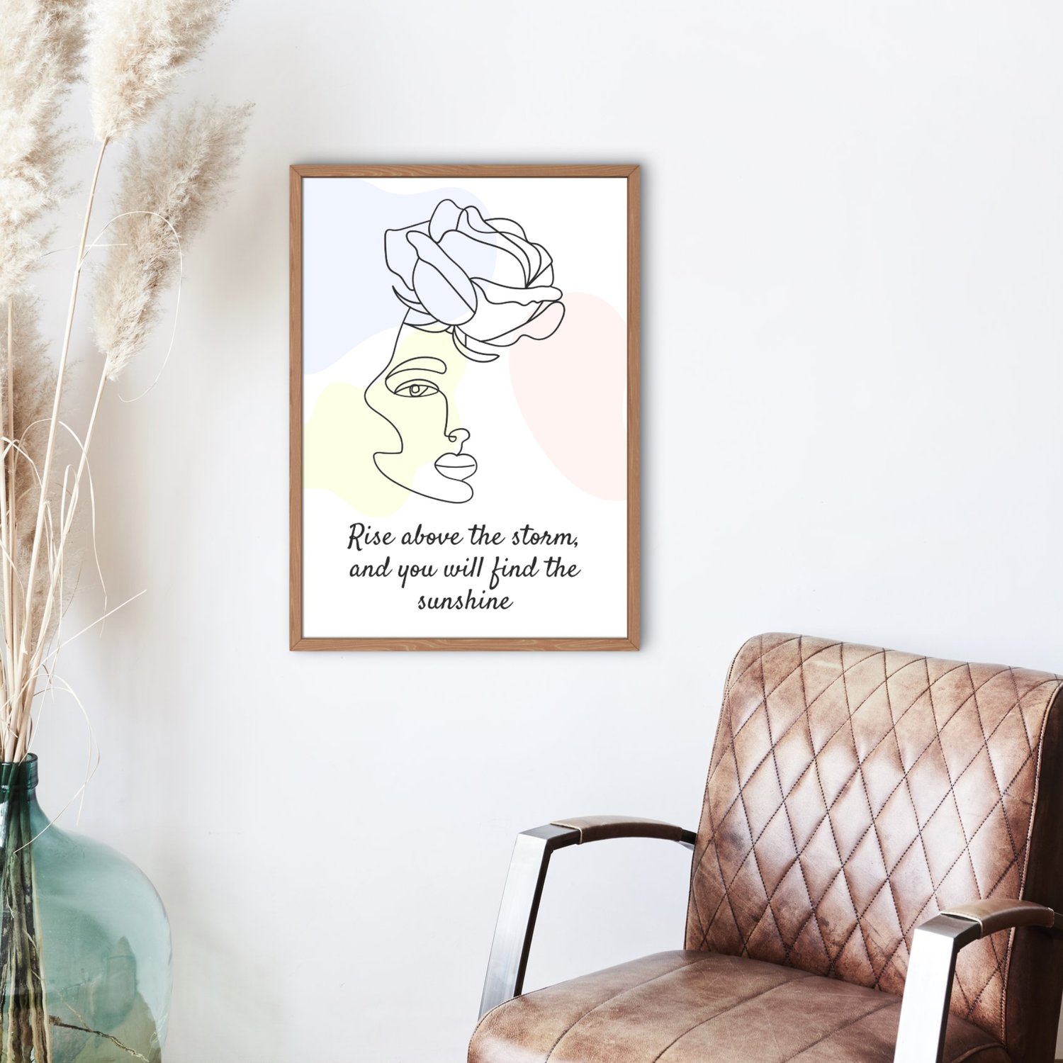 minimal motivational wall art