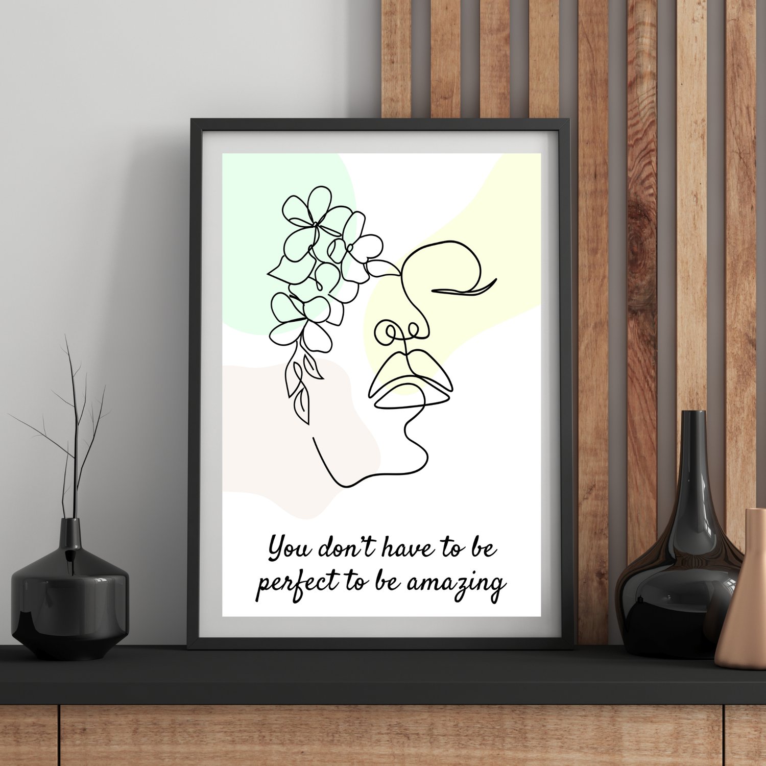 boho minimal motivational wall art