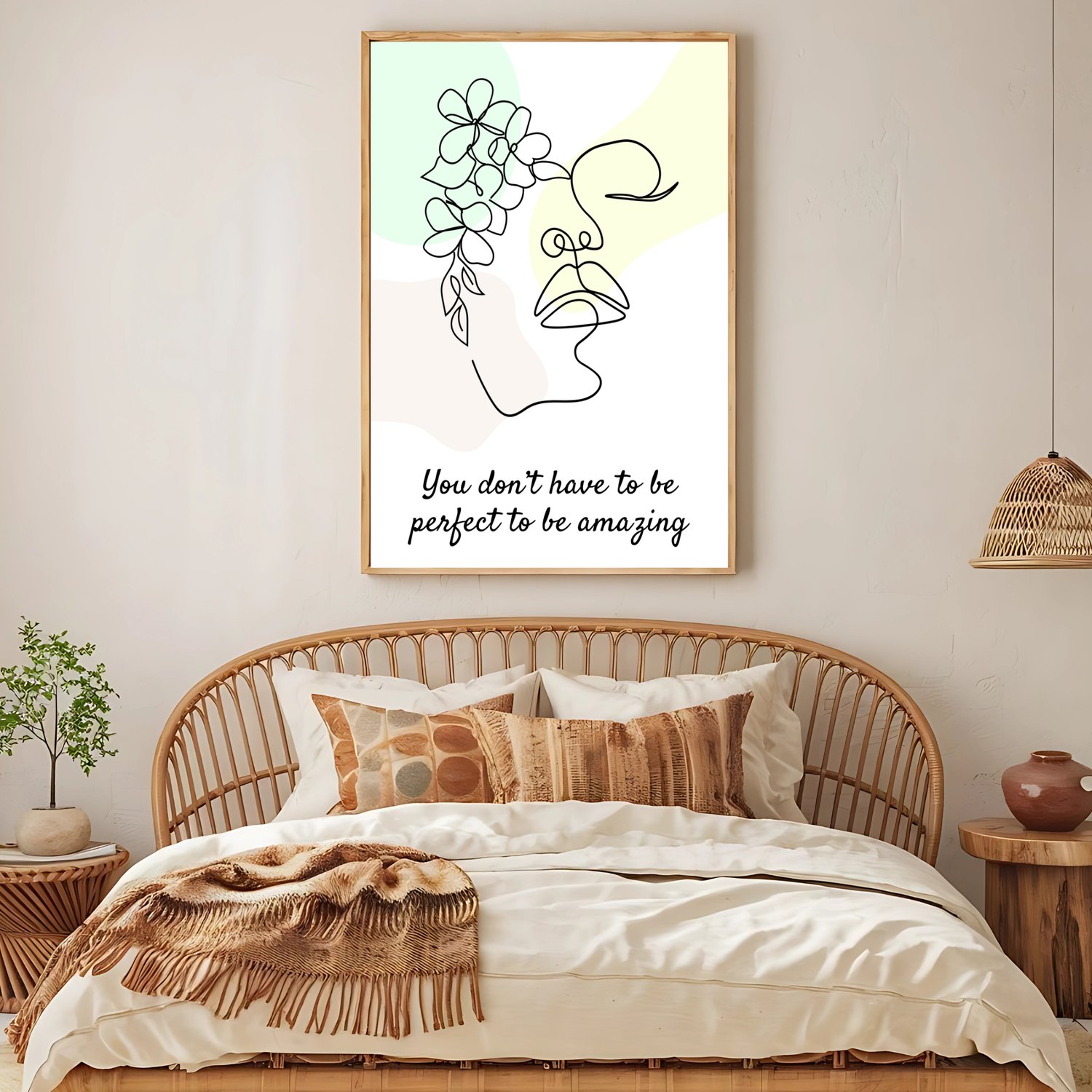 boho motivational wall art poster