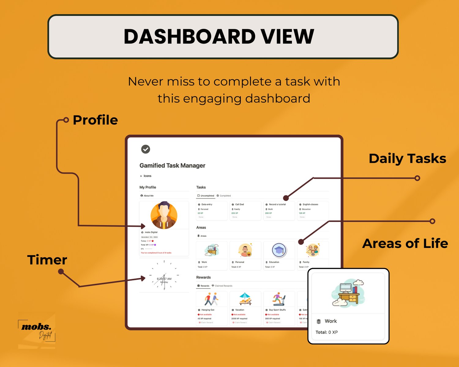 Notion Gamified Task Manager