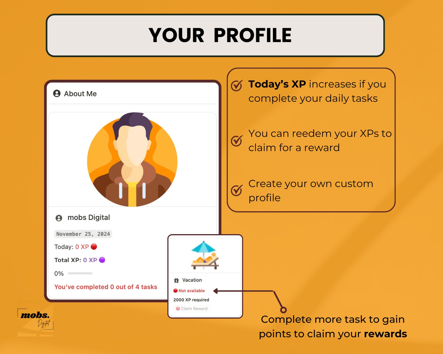 Notion Gamified Task Manager
