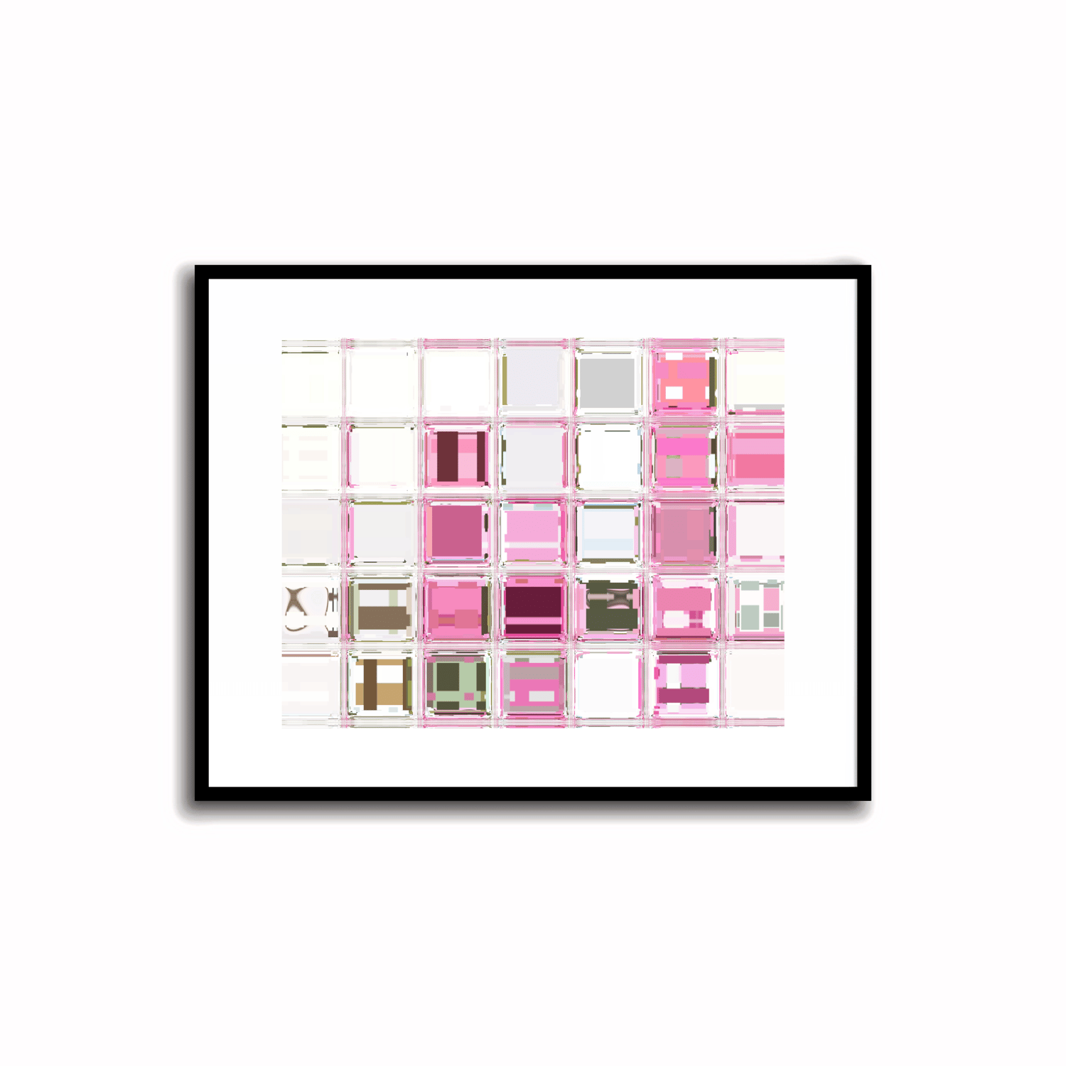 Pink, Blue and Gray Modern Abstract Artwork - 24-5 (pdf size 5X7)    Transform your space with our unique art instant printable!🌟Download the radiant palette featuring Azalea Pink, Blue Smoke, Heather Gray and Soft Peach Colors. Ideal for wall, desk, and