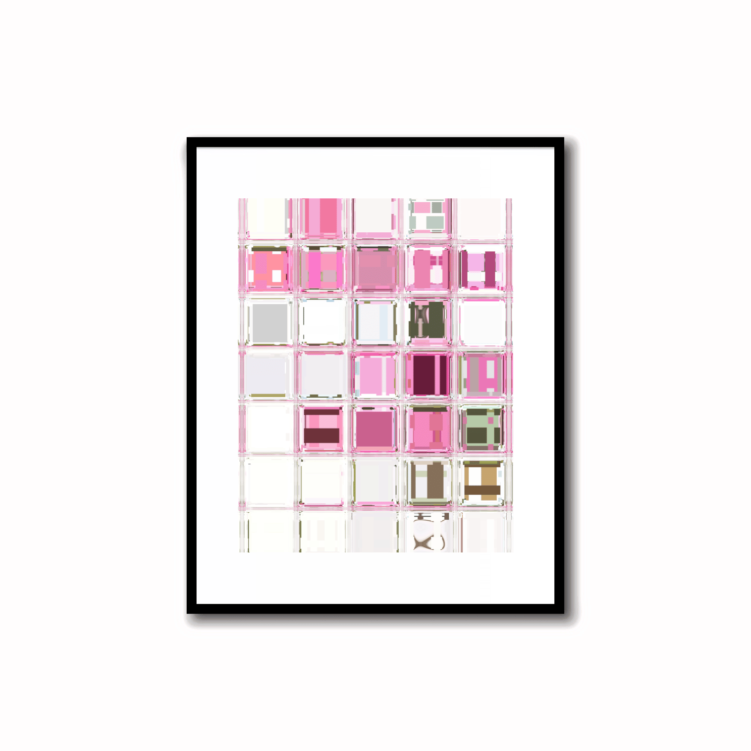 Pink, Blue and Gray Modern Abstract Artwork - 24-5 (pdf size 5X7)    Transform your space with our unique art instant printable!🌟Download the radiant palette featuring Azalea Pink, Blue Smoke, Heather Gray and Soft Peach Colors. Ideal for wall, desk, and