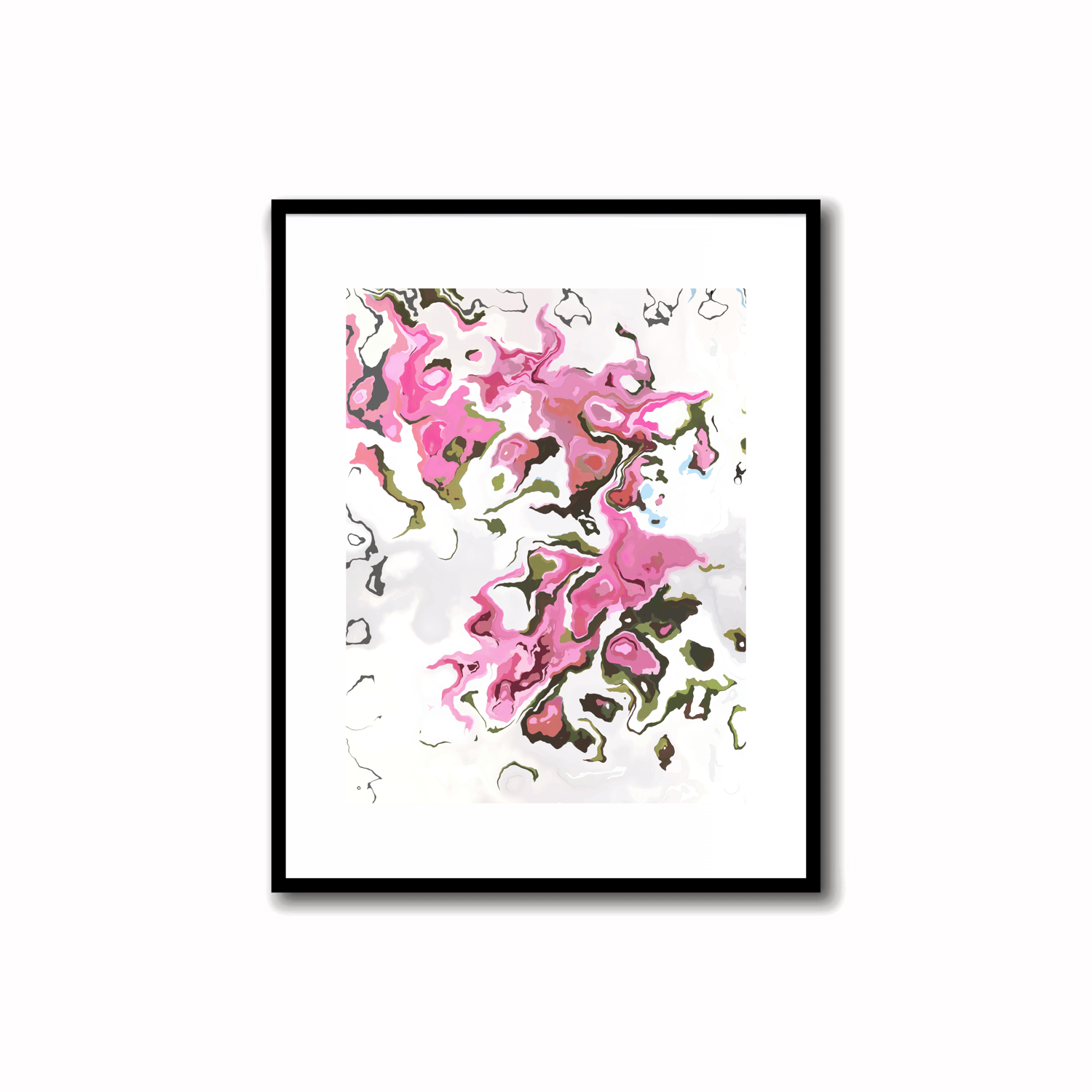Pink, Blue and Gray Modern Abstract Artwork - 24-5 (pdf size 5X7)    Transform your space with our unique art instant printable!🌟Download the radiant palette featuring Azalea Pink, Blue Smoke, Heather Gray and Soft Peach Colors. Ideal for wall, desk, and