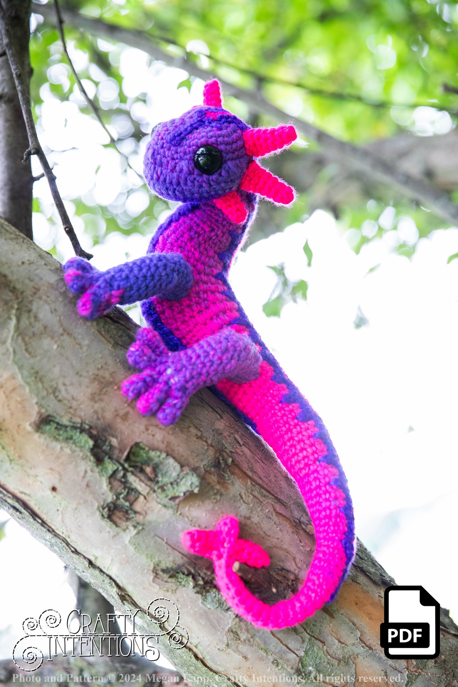 Medium Fantasy Salamanders Set 2 Crochet Pattern by Crafty