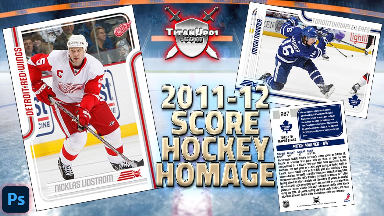 2011-12 Score Hockey Homage Photoshop PSD Templates