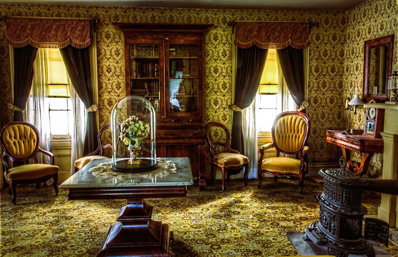 Sala de estar victoriana histórica