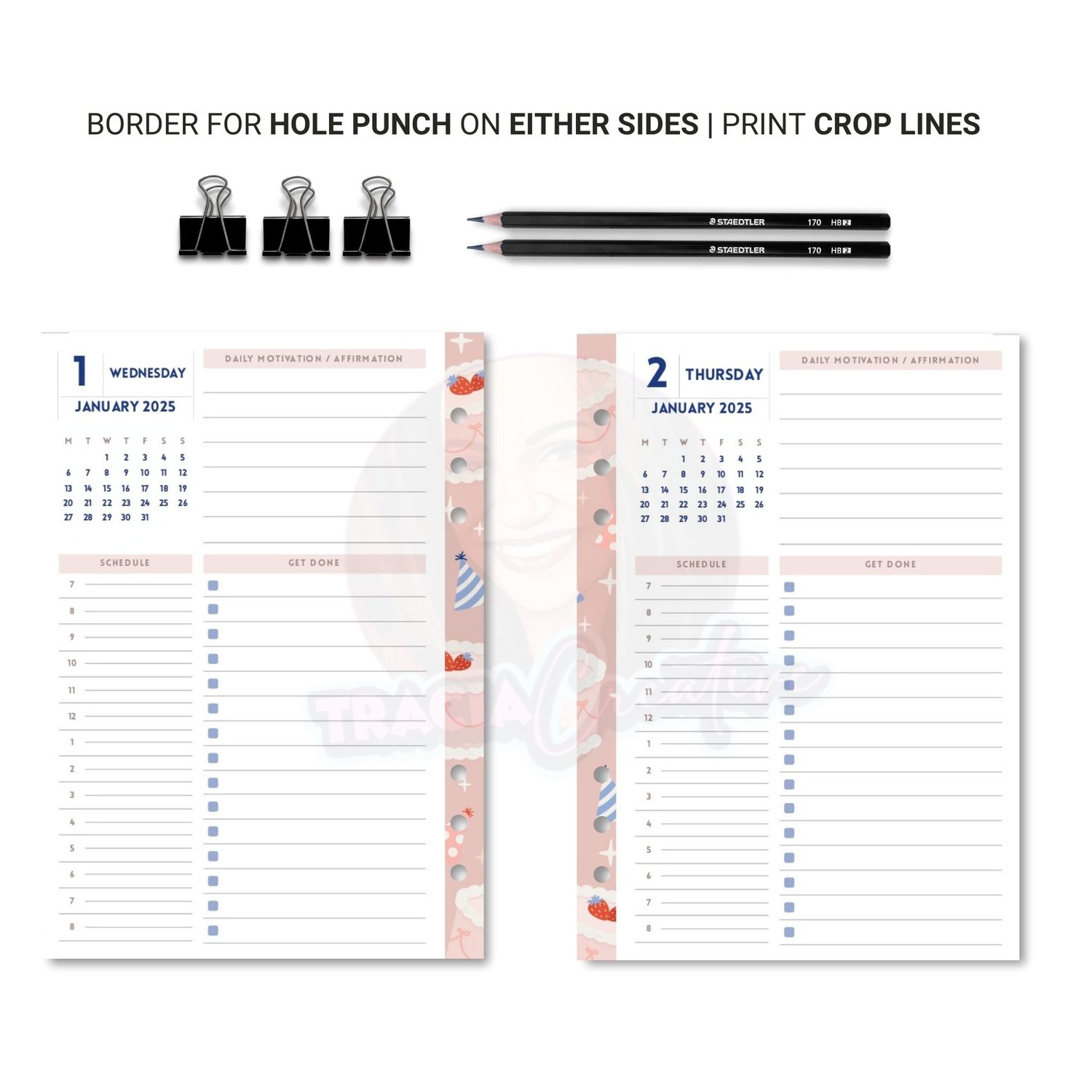 2025 Daily Planner A6 – Stay Motivated & Organized