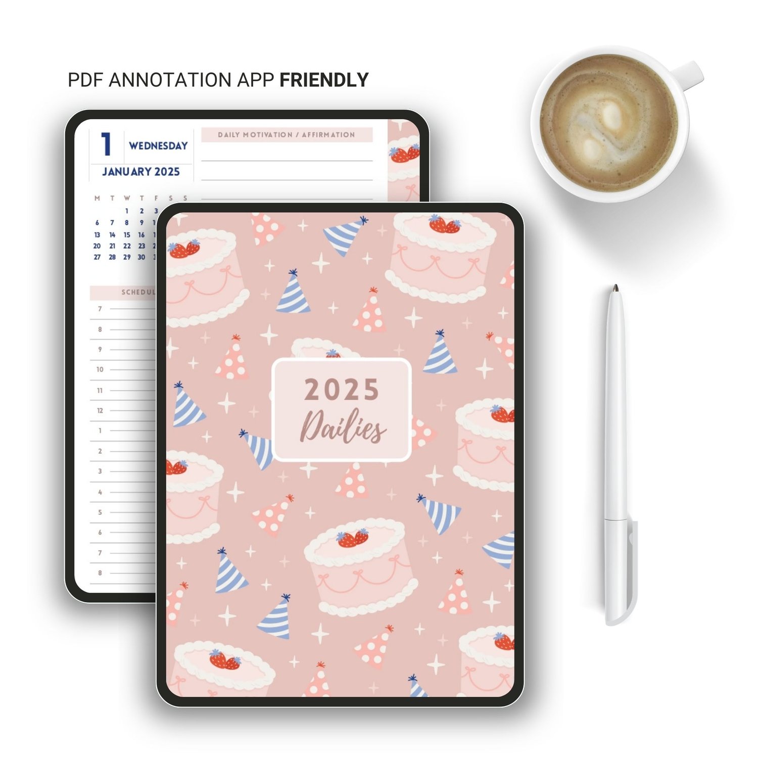 2025 Daily Planner A6 – Stay Motivated & Organized
