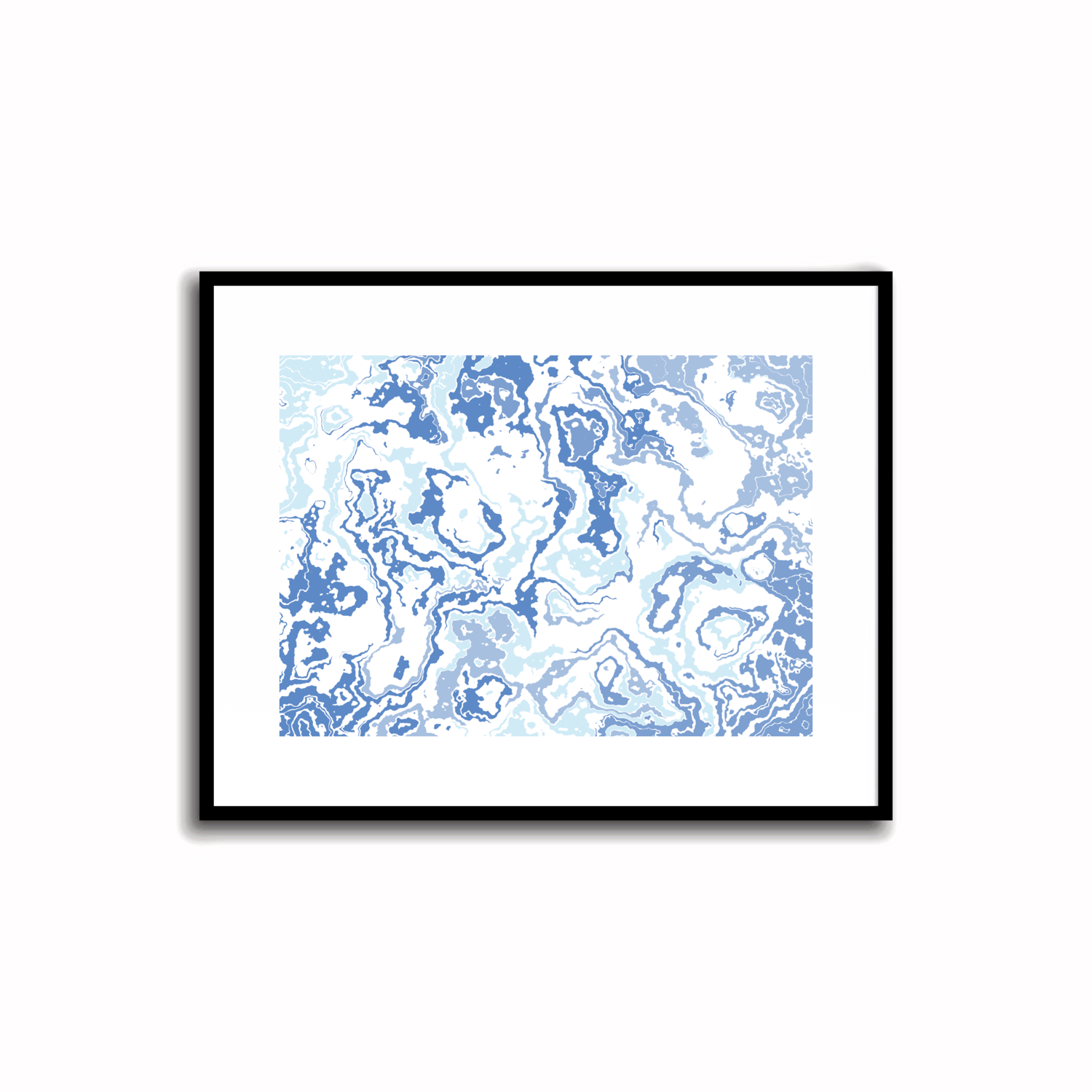 Modern Art, Abstract Art, Pale Blue Lily, Digital Artwork, Printable Wall Art, Instant Download, Home Decor, Gallery-Quality, 5x7 Artwork, Art for Walls, Desk Decor, Shelf Decor, Nursery Decor, Accent Art, Abstract Print, Wall Upgrade, Artistic Home, Dark