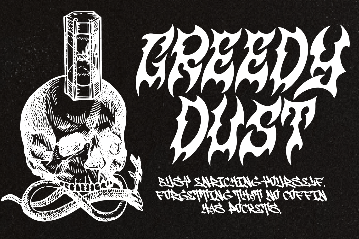 Wyshper font preview showcasing its bold and edgy crossover hardcore design. Perfect for logos, posters, and modern branding, this unique typography style enhances creativity and adds a professional touch to your projects.