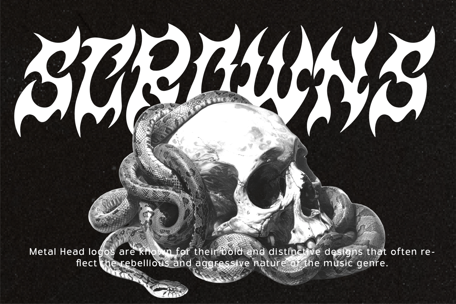 Wyshper font preview showcasing its bold and edgy crossover hardcore design. Perfect for logos, posters, and modern branding, this unique typography style enhances creativity and adds a professional touch to your projects.