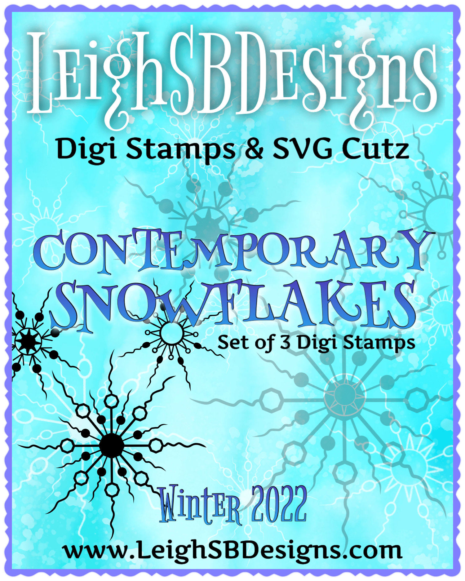 LeighSBDesigns Contemporary Snowflakes
