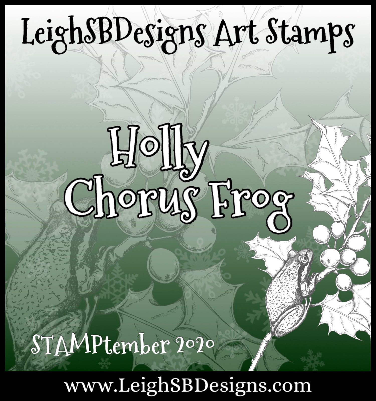 LeighSBDesigns Holly Chorus Frog