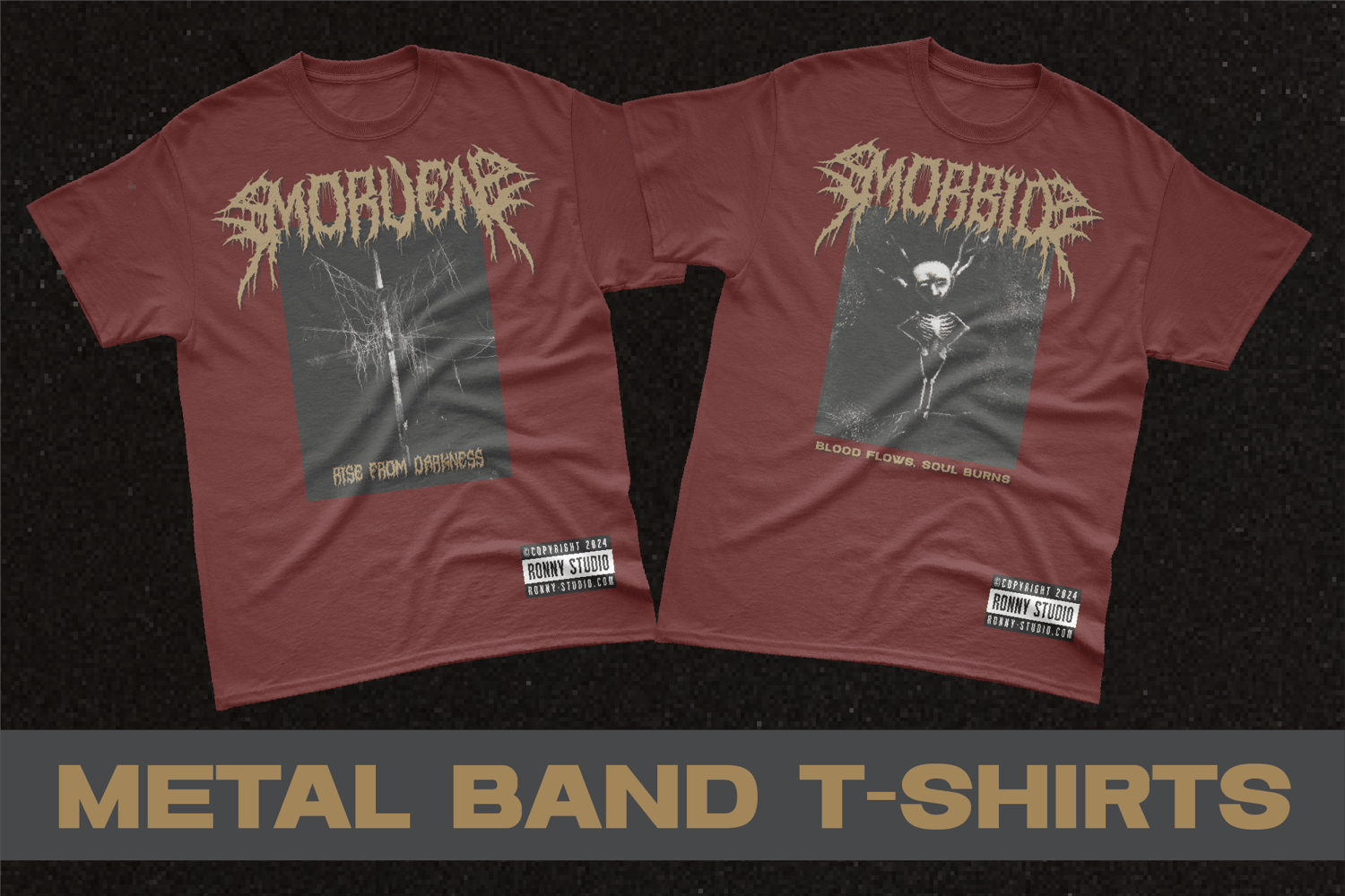 Smorden metal font with dripping and sharp gothic design, perfect for band logos, album covers, and dark-themed artworks.