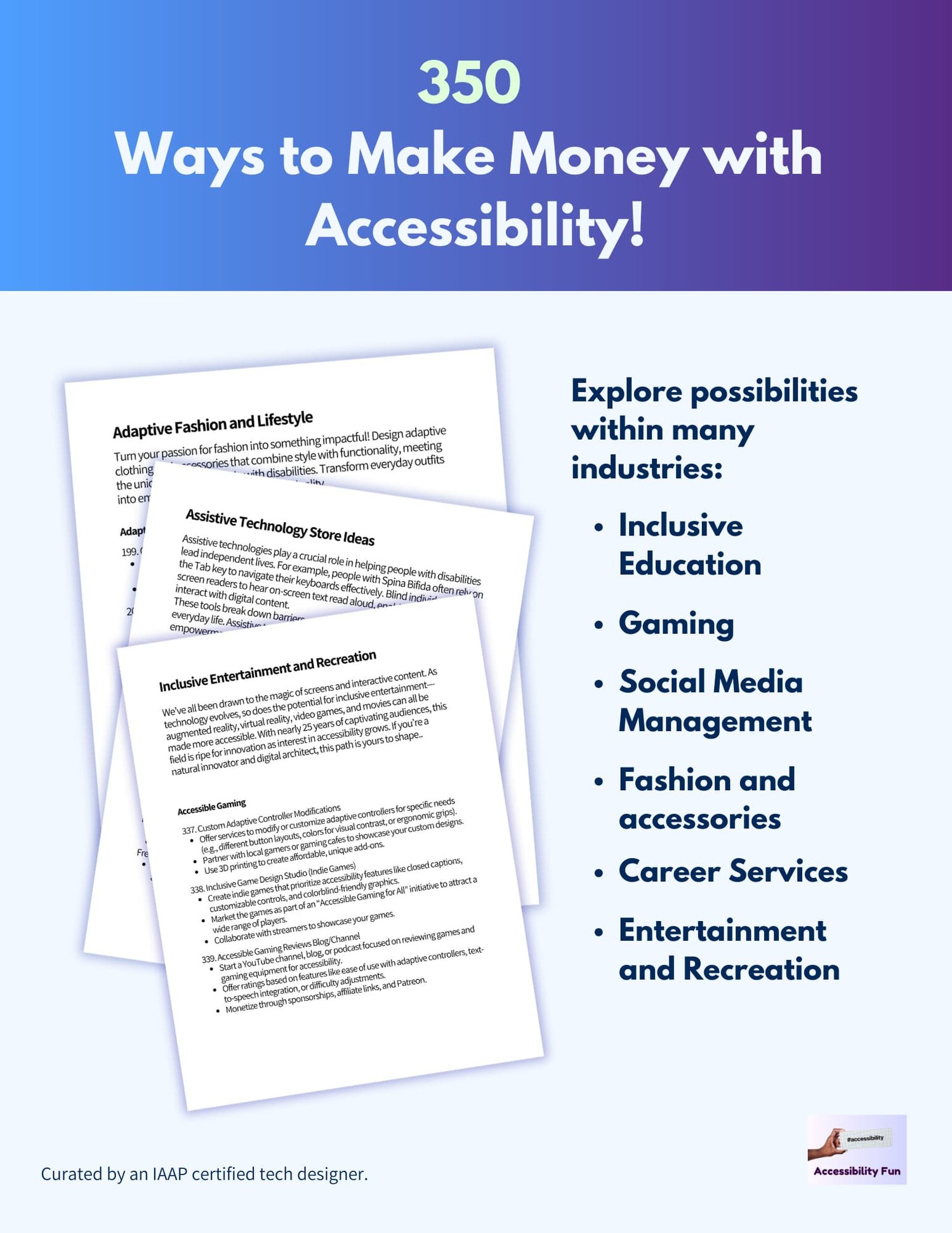 start a business in assistive technology, adaptive fashion ideas to make money with accessibility