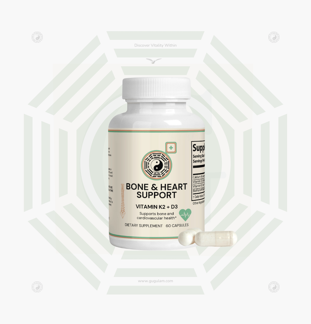 Our Bone & Heart Support has Vitamin K2 for Vascular Calcification Vitamin K2 and native vitamin D showed a beneficial effect on calcification regulators in pediatric hemodialysis patients.