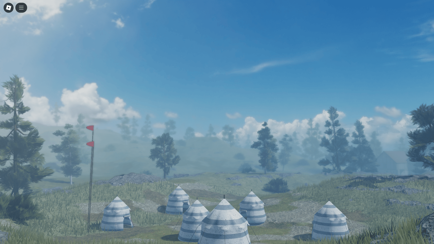A sprawling medieval castle map designed for action-packed Roblox adventures
