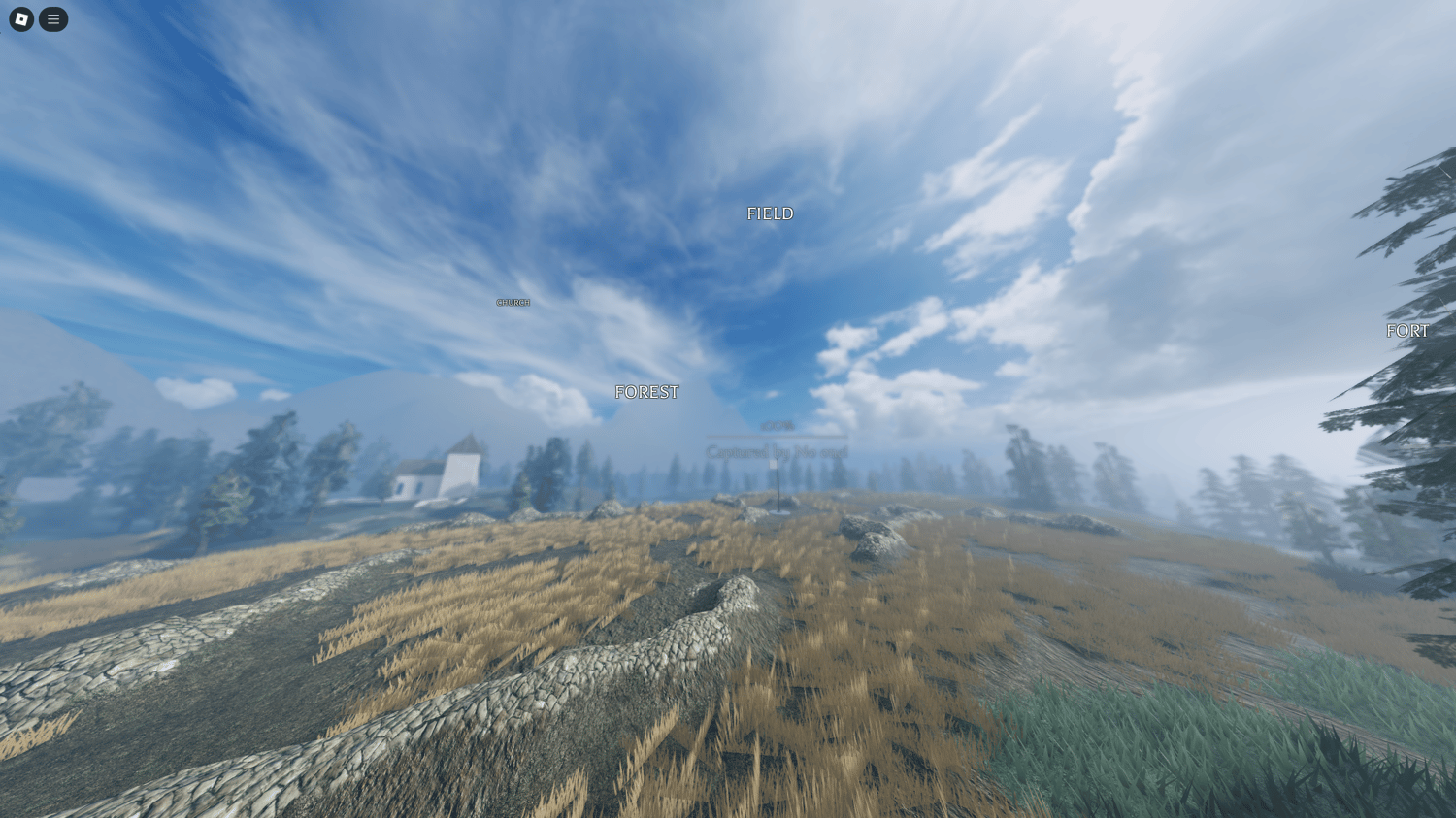 Strategic castle layout ideal for medieval roleplay and siege battles in Roblox