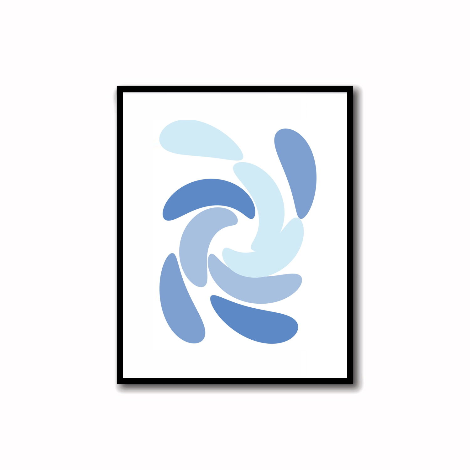 Cloudy Blue Modern Art 8 (3)    Brighten your space with this vibrant abstract color palette print in Pale Blue Lily, Dark Pastel Blue, Cloudy Blue and Faded Blue. Perfect for walls, desks, or shelves—download instantly and transform your decor!