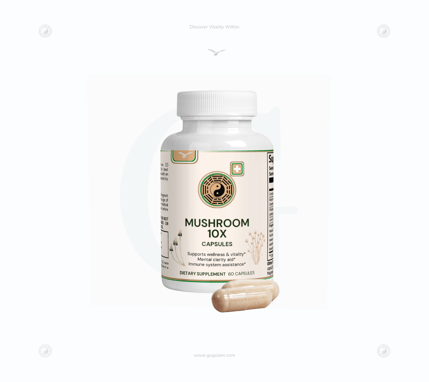 Our Mushroom Complex 10 X contains Lion's Mane Health Effects Lion's mane mushroom has been reported to have antimicrobial, anti-hypertensive, anti-diabetic, and wound-healing properties, among other therapeutic potentials.