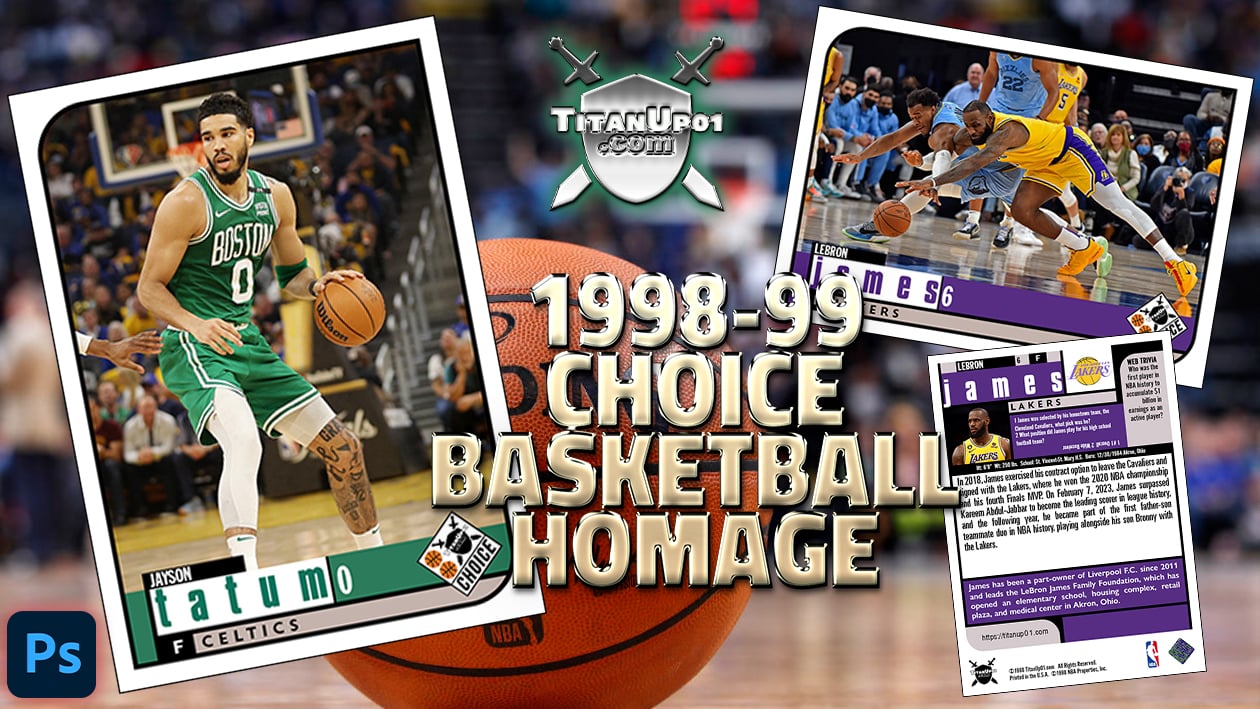 1998-99 Choice Basketball Homage Photoshop PSD Templates