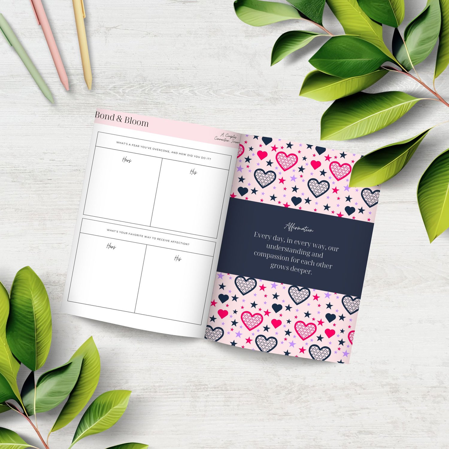 Printable Bloom & Bond Journal – Relationship Growth