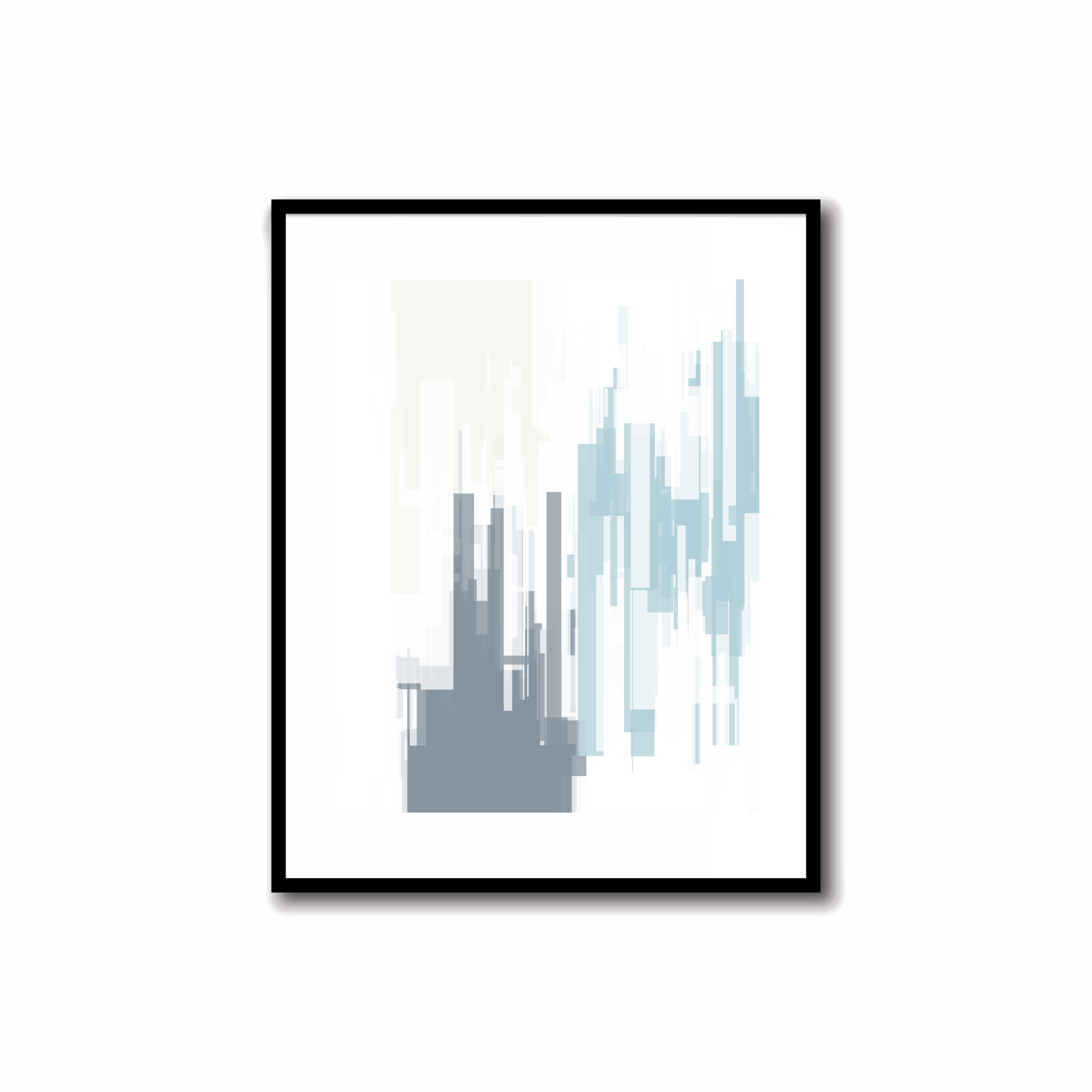 Brighten your space with this vibrant abstract color palette print in Jungle Mist (light blue gray), Coral Reef (vanilla), Dairy Cream (pale peach), Regent Gray, and Spring Wood (very light pink). Perfect for walls, desks, or shelves—download instantly an