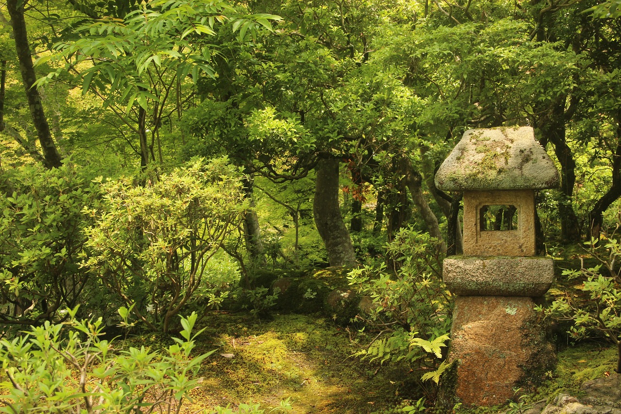 Jardín japonés, santuario