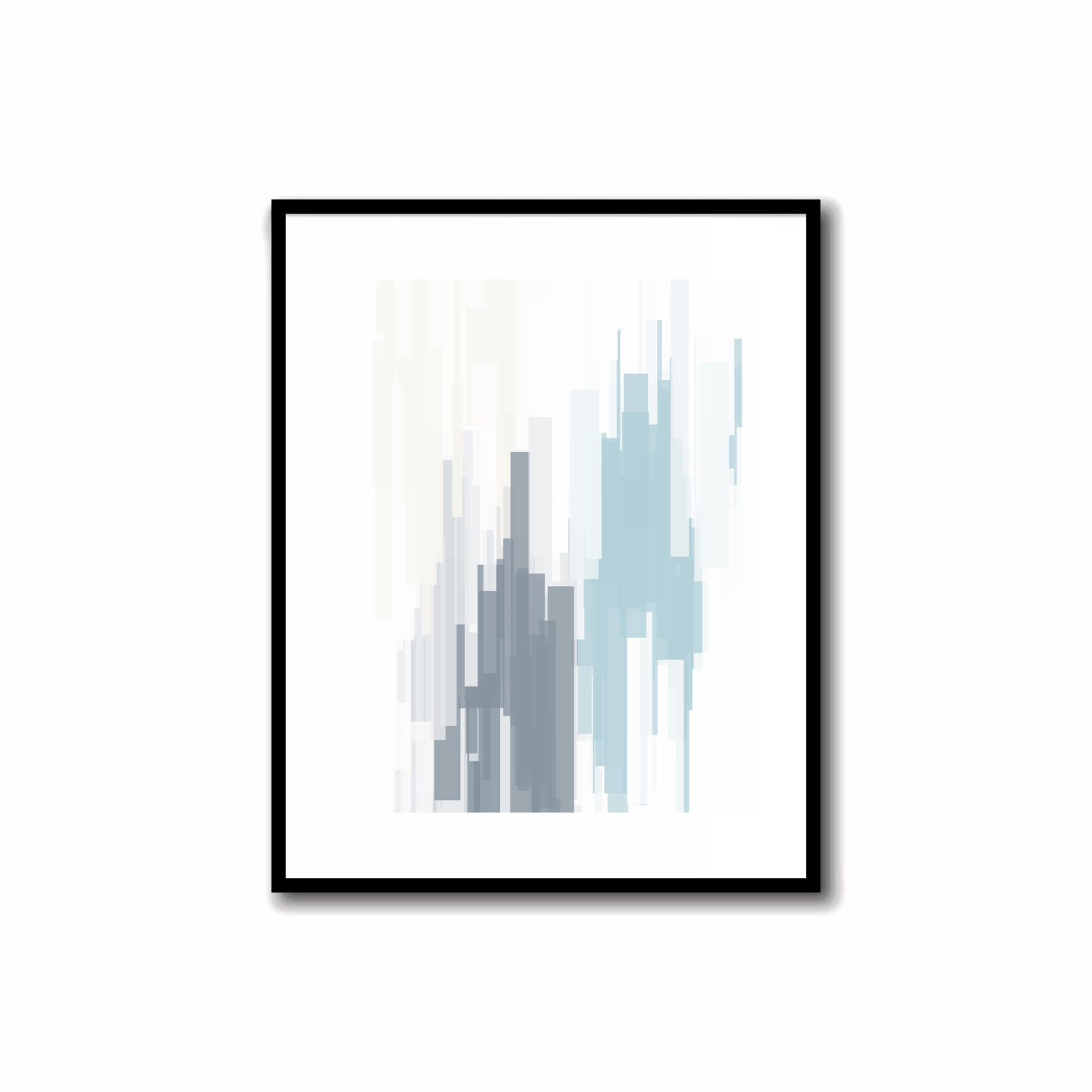 Brighten your space with this vibrant abstract color palette print in Jungle Mist (light blue gray), Dairy Cream (pale peach), and Regent Gray. Perfect for walls, desks, or shelves—download instantly and transform your decor!