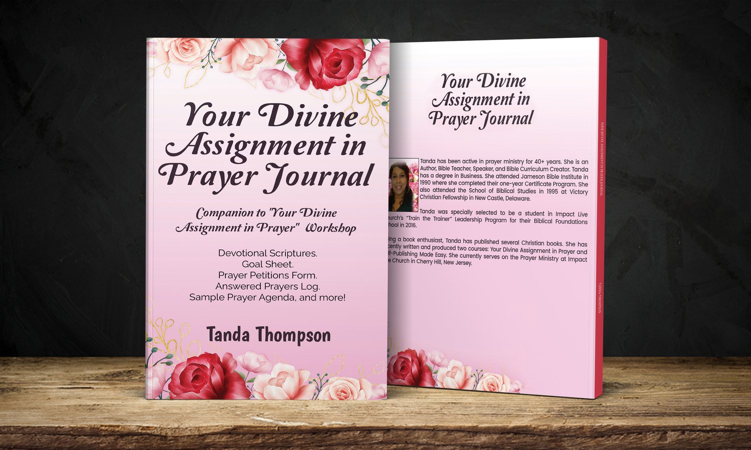Prayer Journal over 95 pages, beautiful color floral designs on all pages