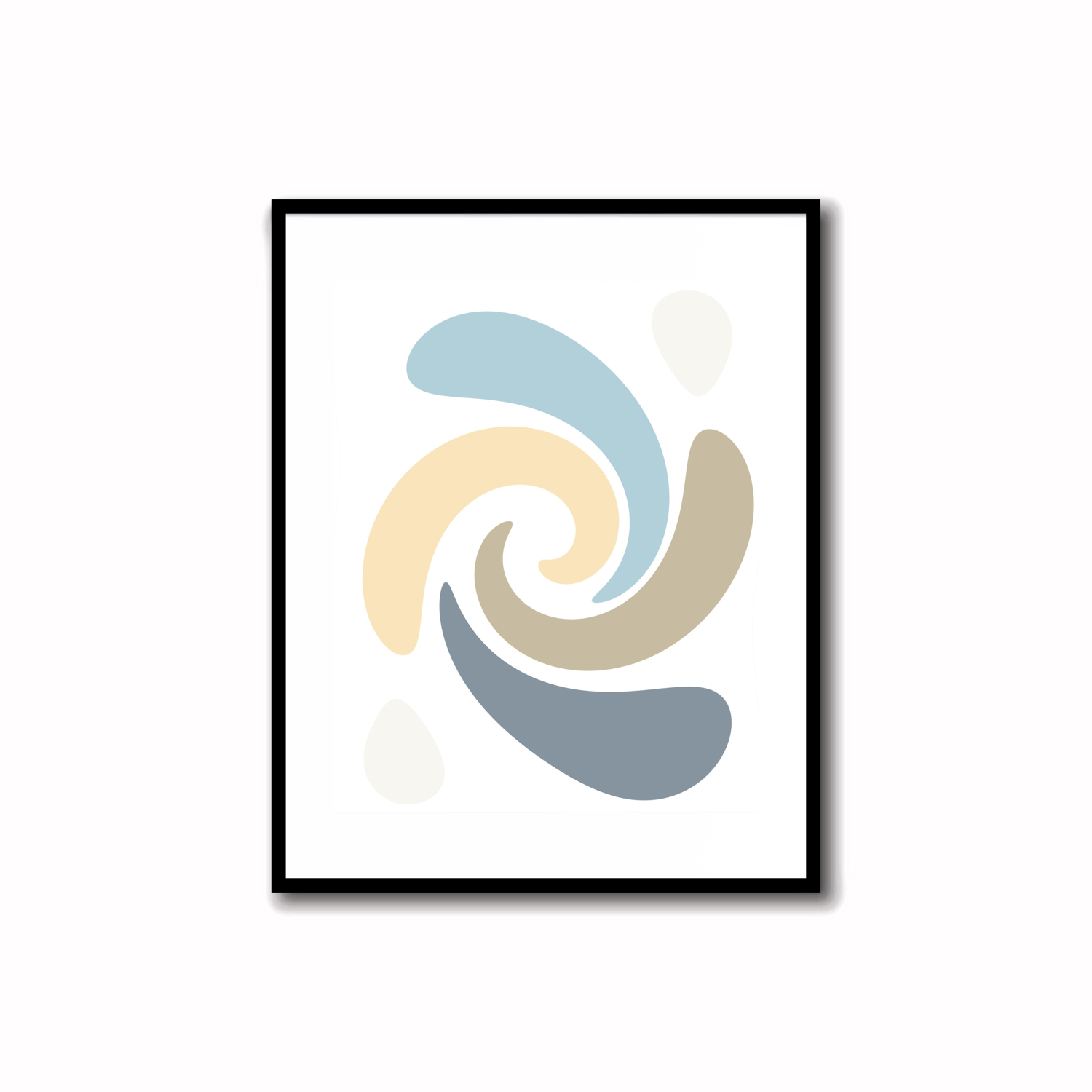 Jungle Mist Modern Art 13 (2)  Brighten your space with this vibrant abstract color palette print in coral reef, dairy cream, jungle mist, regent grey and spring wood. Perfect for walls, desks, or shelves—download instantly and transform your decor!