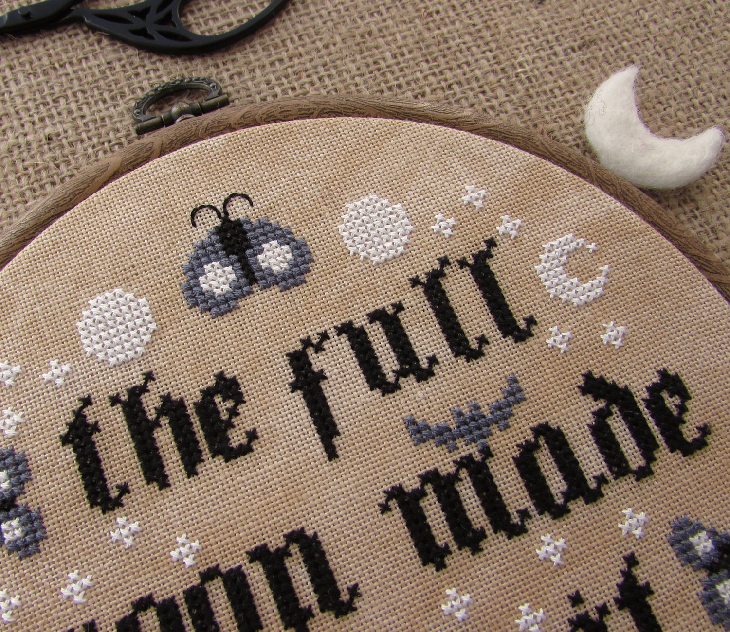 Full Moon - Digital Cross Stitch Pattern