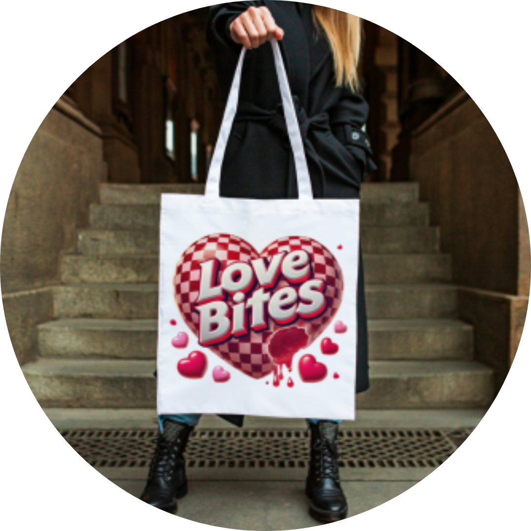 Valentines Sublimation tote bag