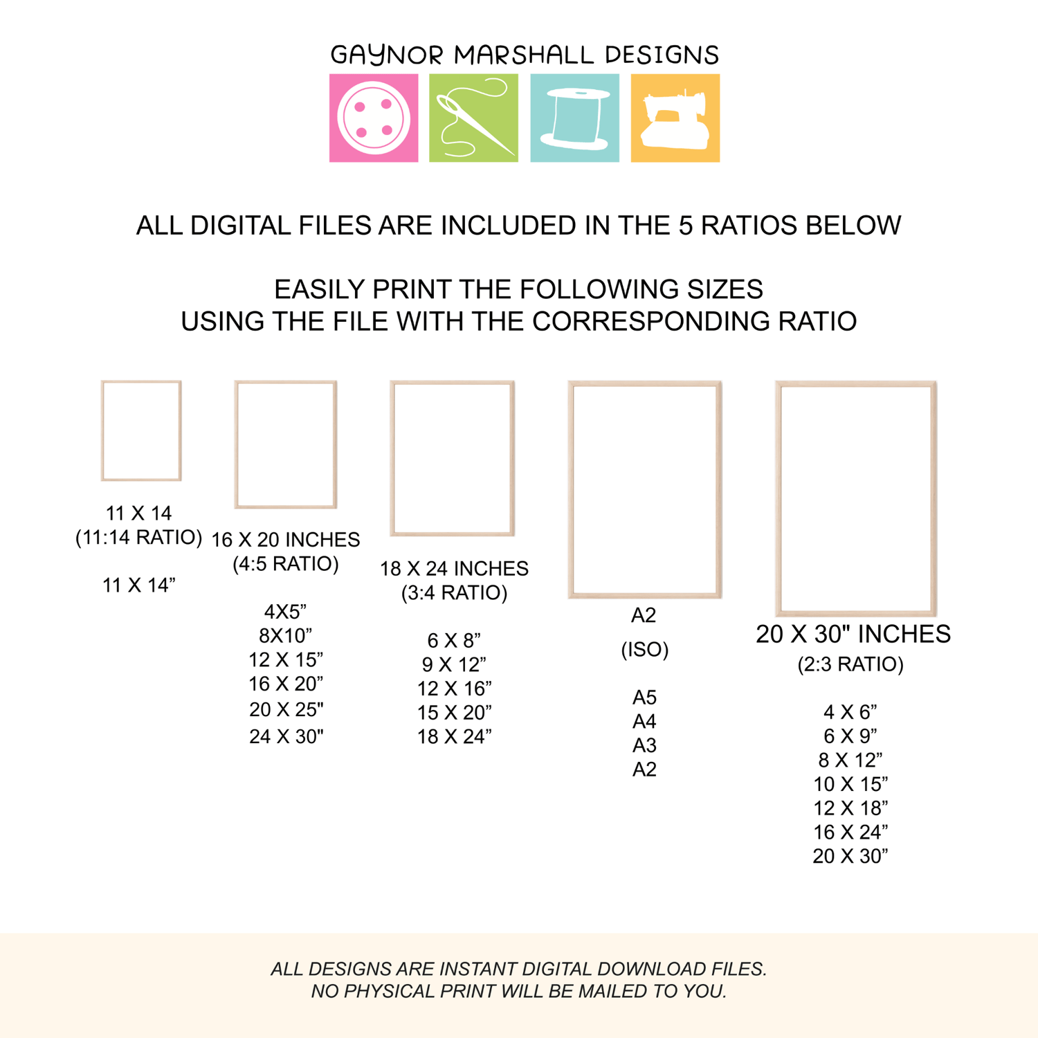 Image size options.