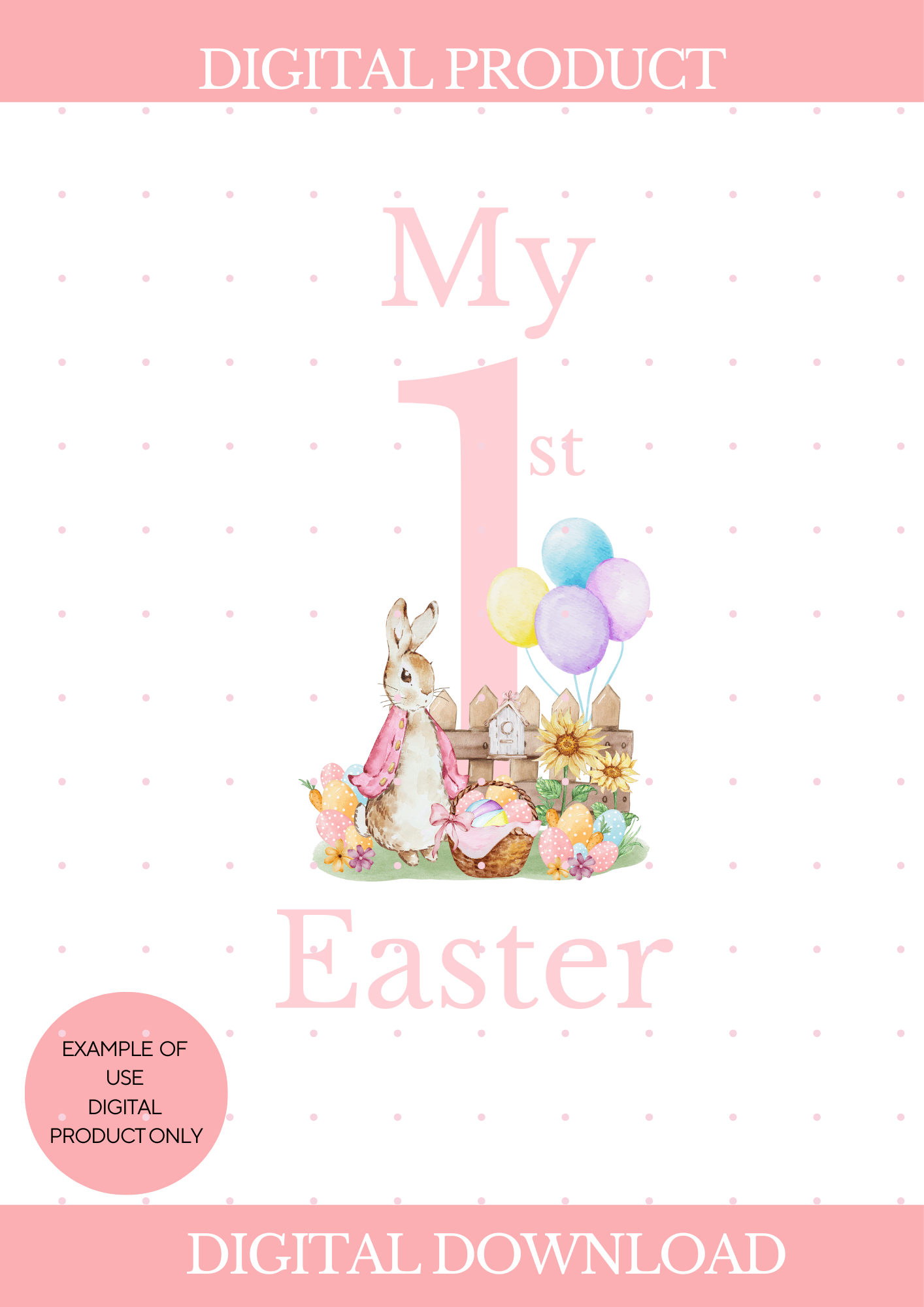 pink rabbit my first easter - Payhip