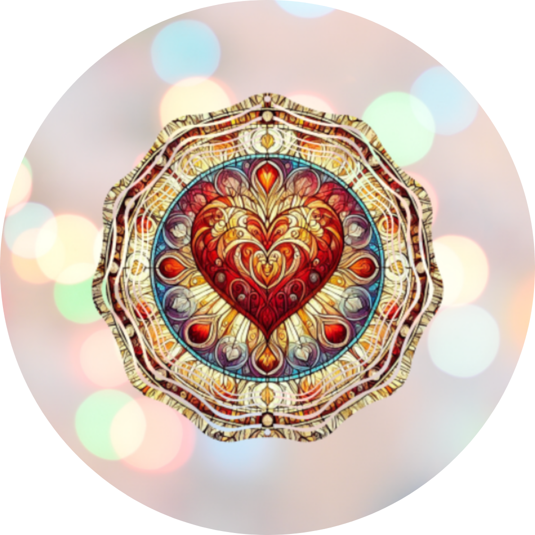 Custom sublimation design for Valentine's wind spinner, showcasing romantic colors and heart-themed patterns, perfect for personalized outdoor decor.