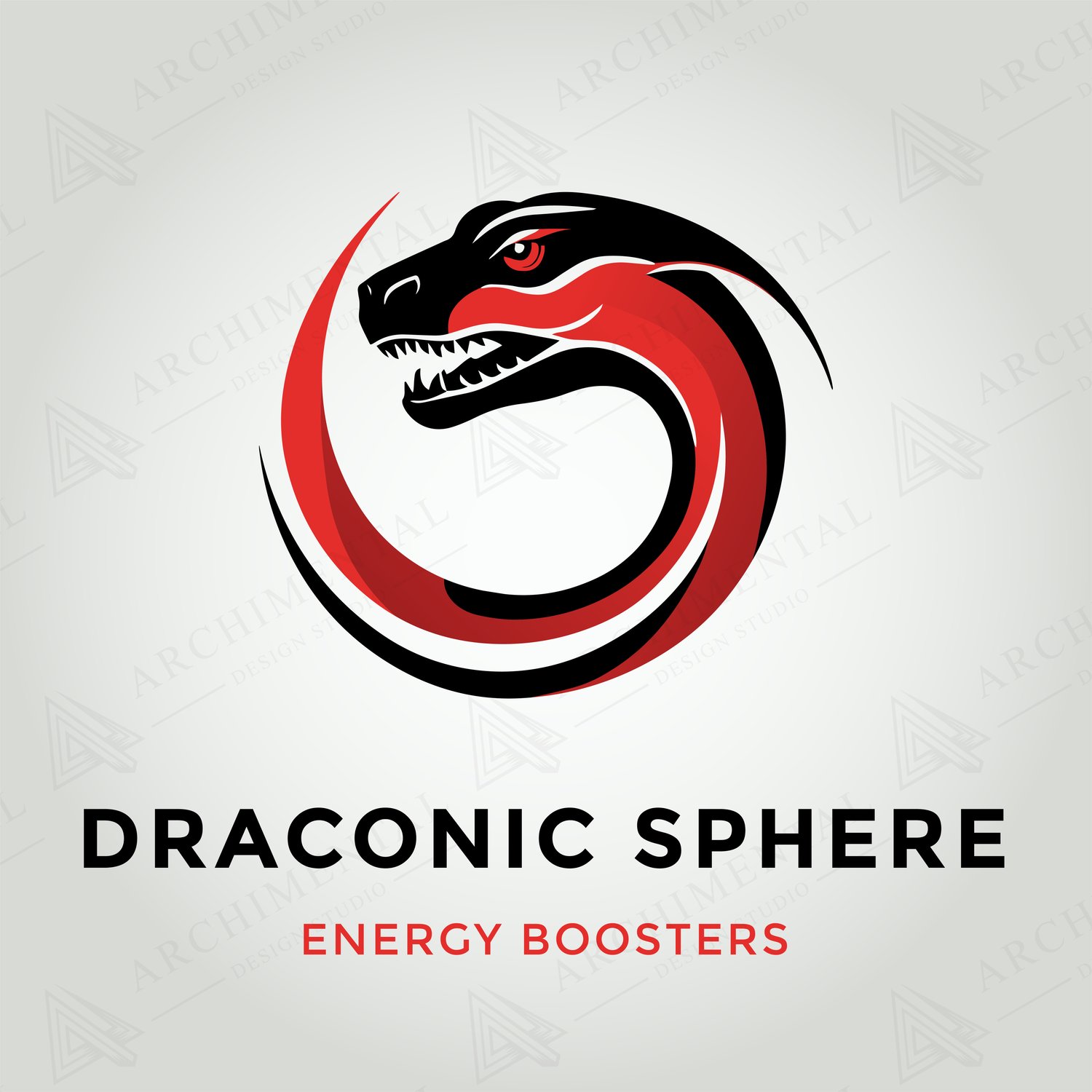 Draconic Sphere - Energy Boosters Logo Design | Bold and Dynamic Branding for High-Impact Industries