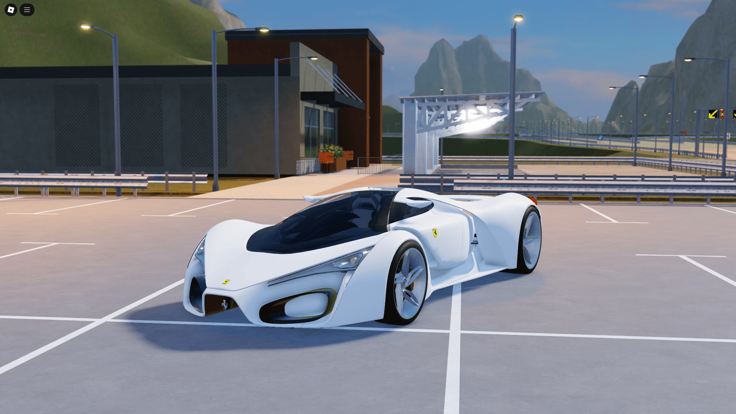 Ferrari F80 Roblox model showcasing sleek, futuristic design.